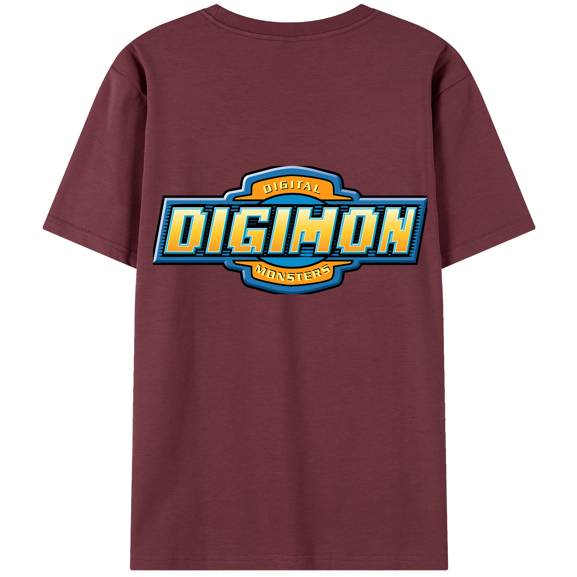 （画像用） Digimon デジタルモンスター/デジモン 綿100％半袖Tシャツ（背面プリント）